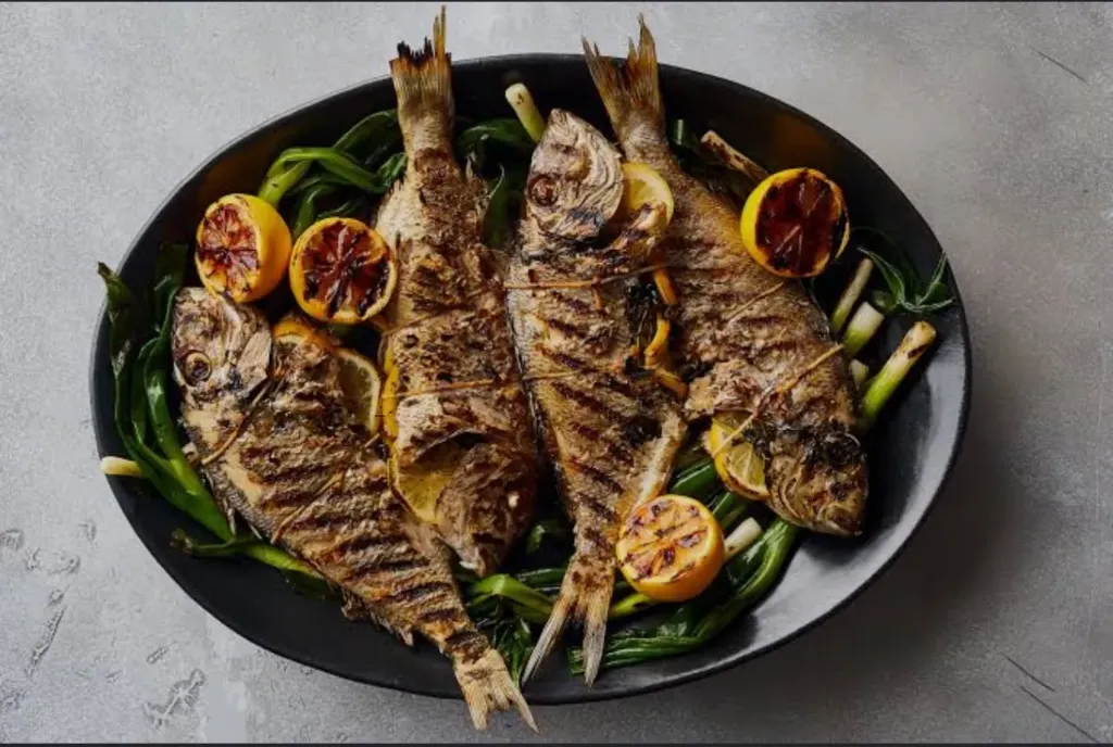 Mix Salad with Grilled Fish