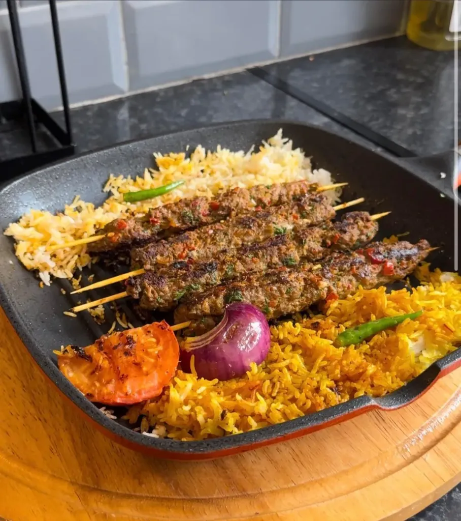 Kabab and Rice
